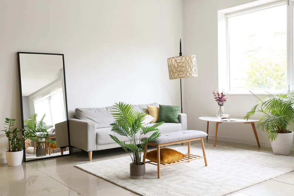 Using mirrors to reflect light is an age-old interior designer trick, and can be used to brighten a room and create an illusion of enhanced space. (Pixel-Shot/Shutterstock)