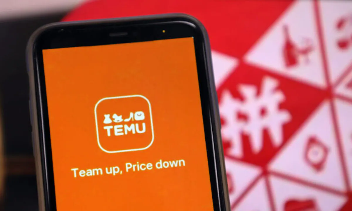 A mobile phone displays the Temu APP interface in Shenzhen, Guangdong Province, China, on Oct. 28, 2022. (CFOTO/Future Publishing via Getty Images)