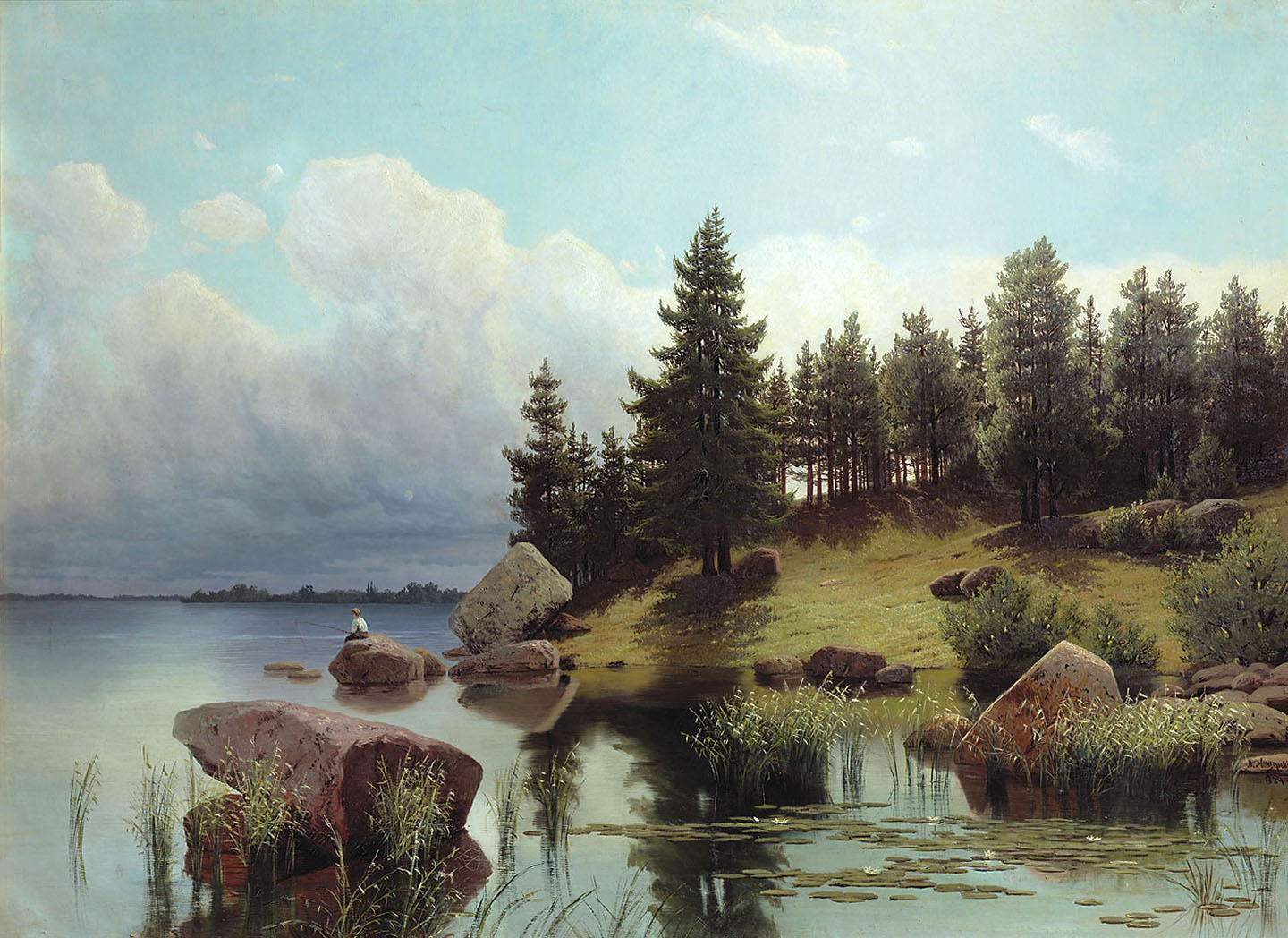 Forest Lake by Arseny Meshchersky