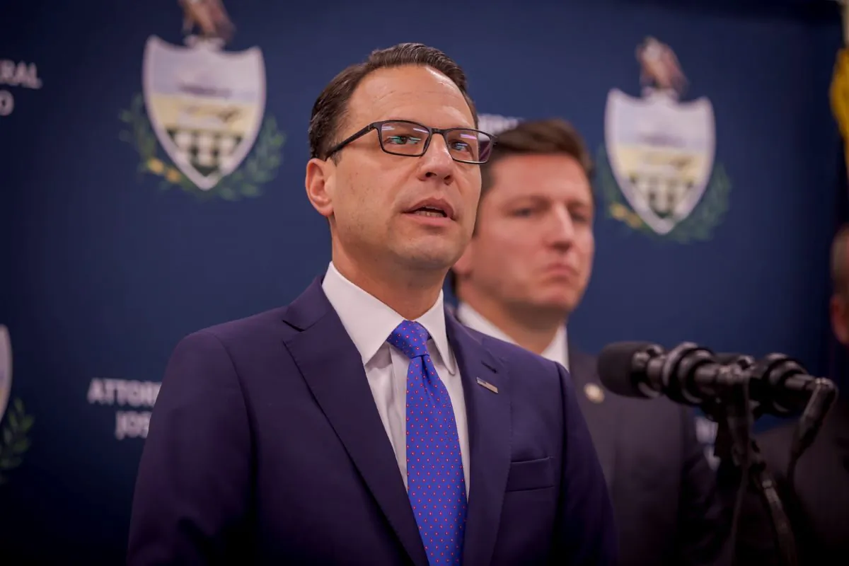 Pennsylvania Governor-elect Josh Shapiro, in his role as Attorney General, speaks in Pittsburgh, Pa., on Oct. 27, 2022. (Commonwealth Media Service) 