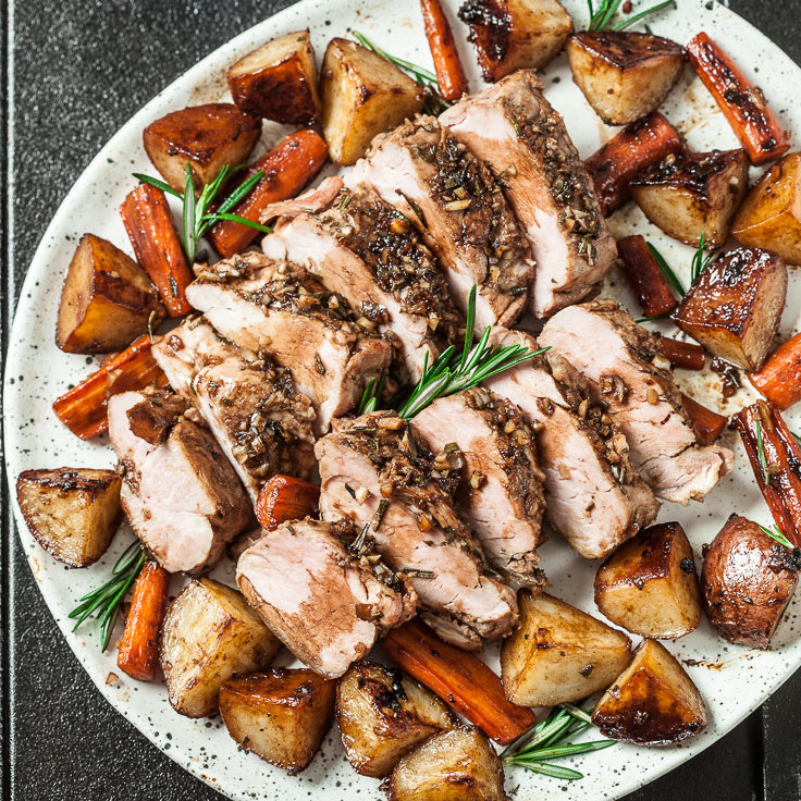Sheet Pan Roast Pork Tenderloin with Potatoes