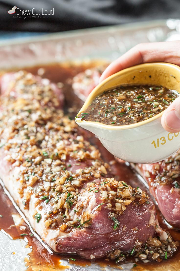 Making Sheet Pan Roast Pork Tenderloin with Potatoes