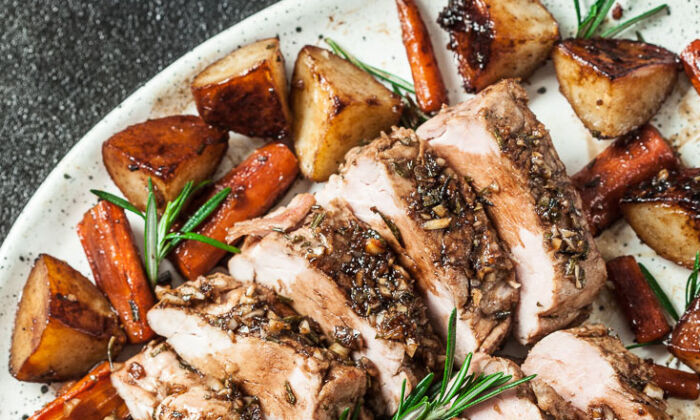 Sheet Pan Roast Pork Tenderloin with Potatoes