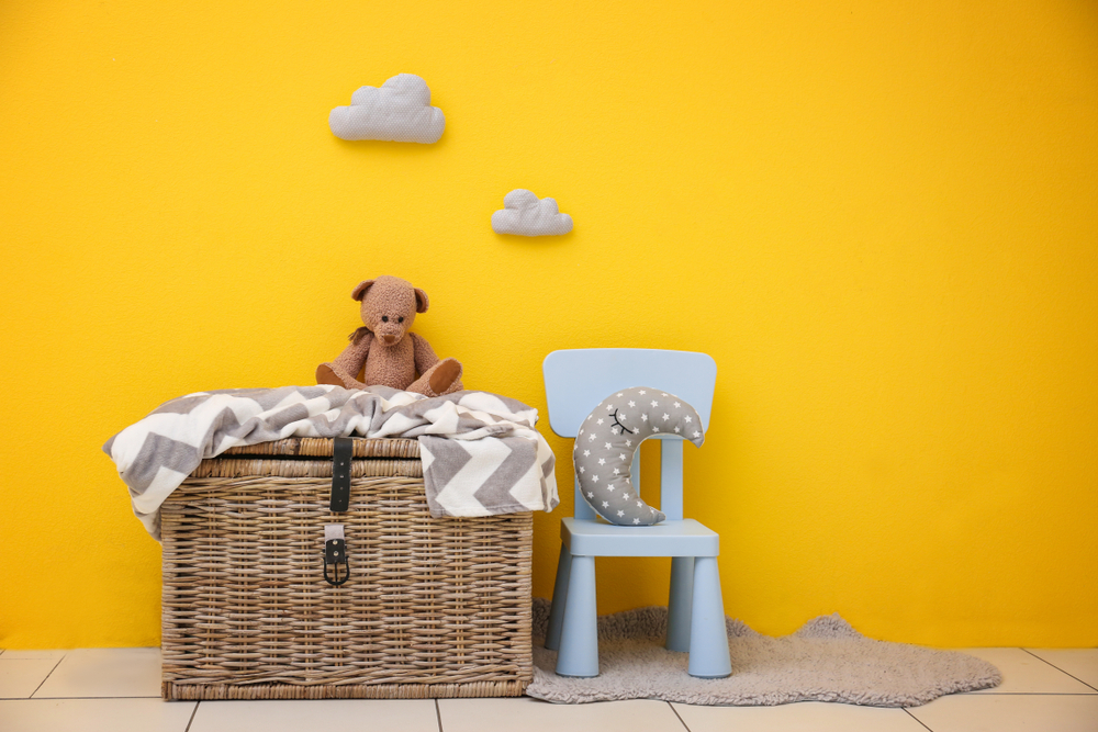 Children's,Room,With,Bright,Color,Wall,,Interior,Details