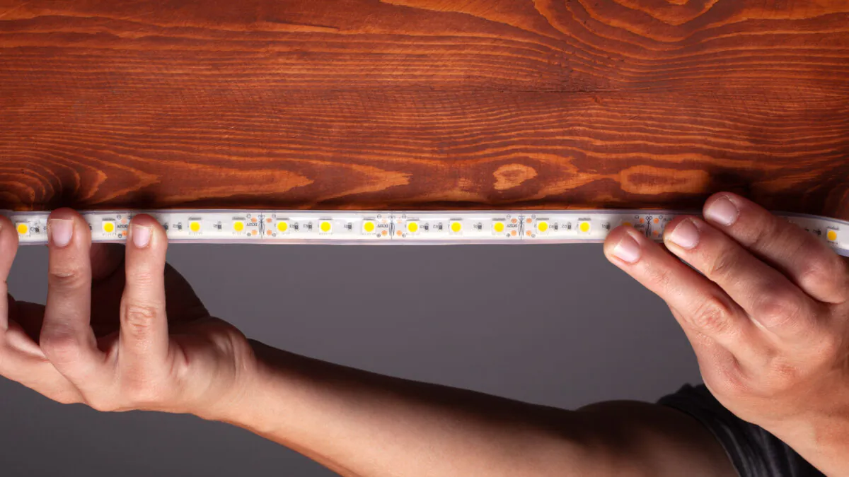 If you have an out-of-the-way dark space, you won’t find an easier solution than an LED light strip on a tape. (Dreamstime/TNS)
