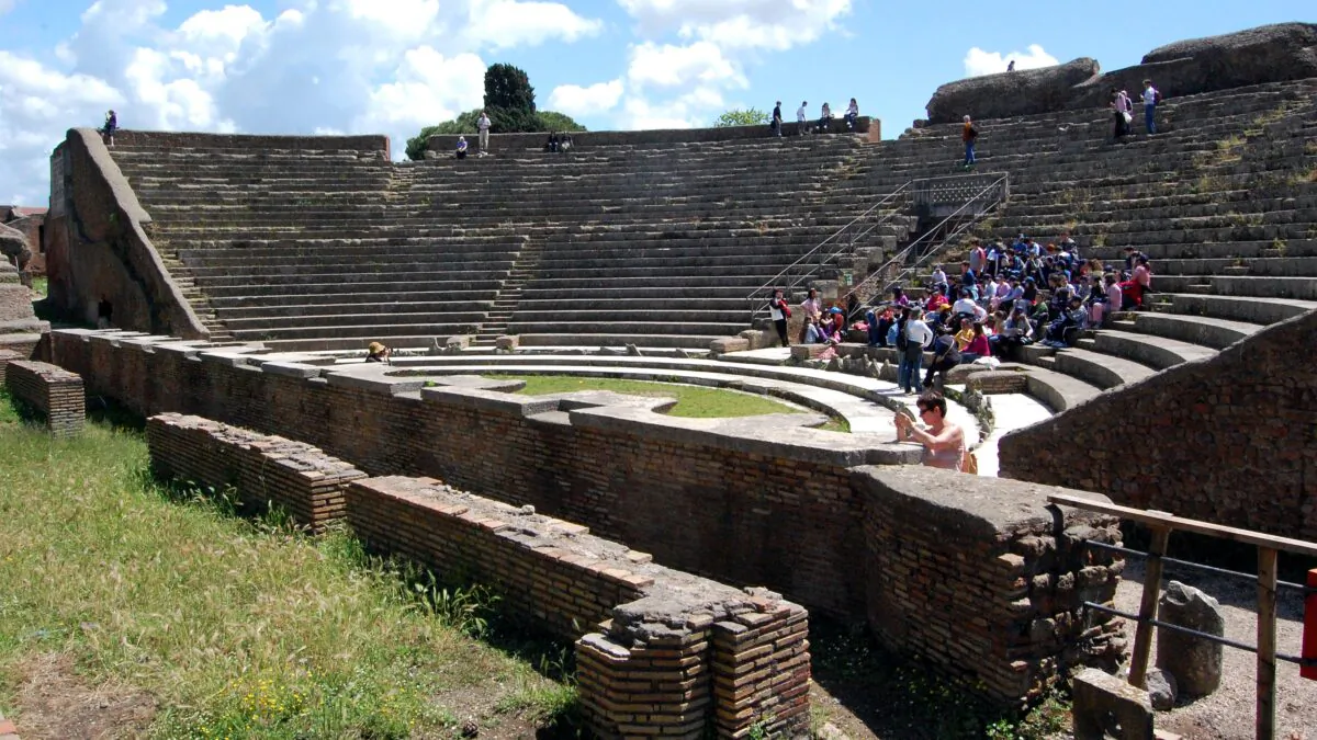 The show still goes on in ancient Ostia's theater.