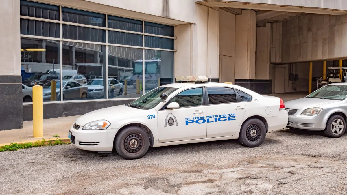 St. Louis Metropolitan Police car in St. Louis, Mo., on June 19, 2019. (4kclips/Shutterstock)