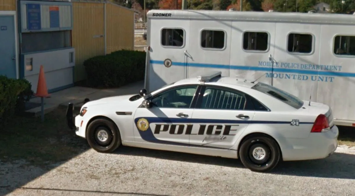 A police car in Mobile, Ala., in December 2016. (Google Maps)
