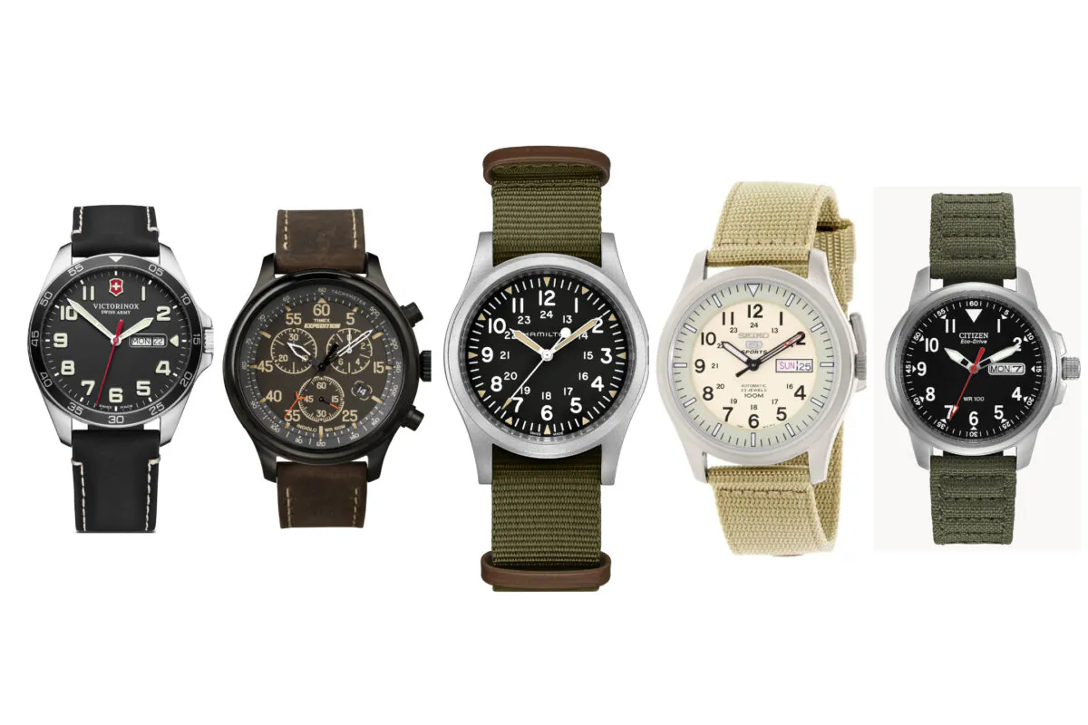 (Courtesy of Victorinox, Seiko, Citizen, Hamilton, Timex)