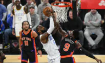 James Has Triple-Double, Leads Lakers Past Knicks in OT