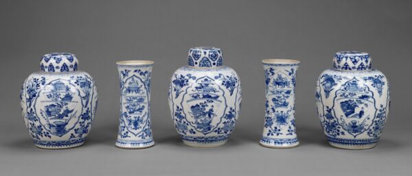 Chinese lidded vases