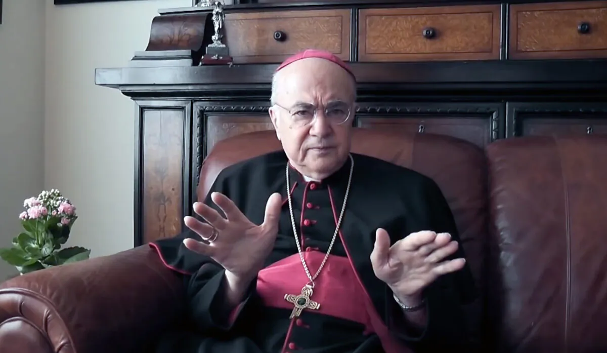 Archbishop Carlo Maria Viganò called for three days of fasting for Jan. 6 defendants against “the subversive attack of the Deep State.” (Vigano Tapes/YouTube)
