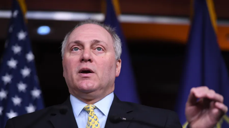 Rep. Steve Scalise (R-LA) speaks during a press conference on Capitol Hill in Washington, DC, December 10, 2019. (Photo by SAUL LOEB / AFP) (Photo by SAUL LOEB/AFP via Getty Images)