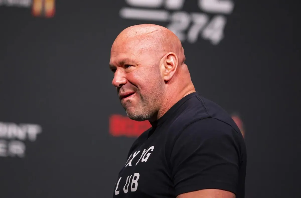 UFC president Dana White during weigh ins for UFC 274 at the Arizona Federal Theatre in Phoenix on May 6, 2022. (Mark J. Rebilas-USA TODAY Sports via Field Level Media)