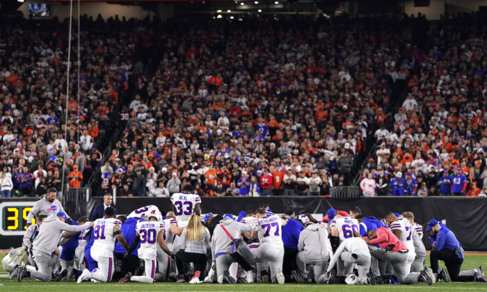 Buffalo Bills Player Collapses on Field During Monday Night Football Game