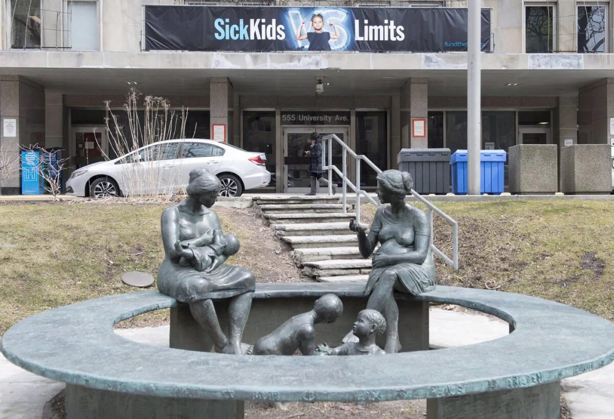 Toronto Sick Kids Hospital in Toronto is shown on April 5, 2018. (The Canadian Press/Doug Ives)