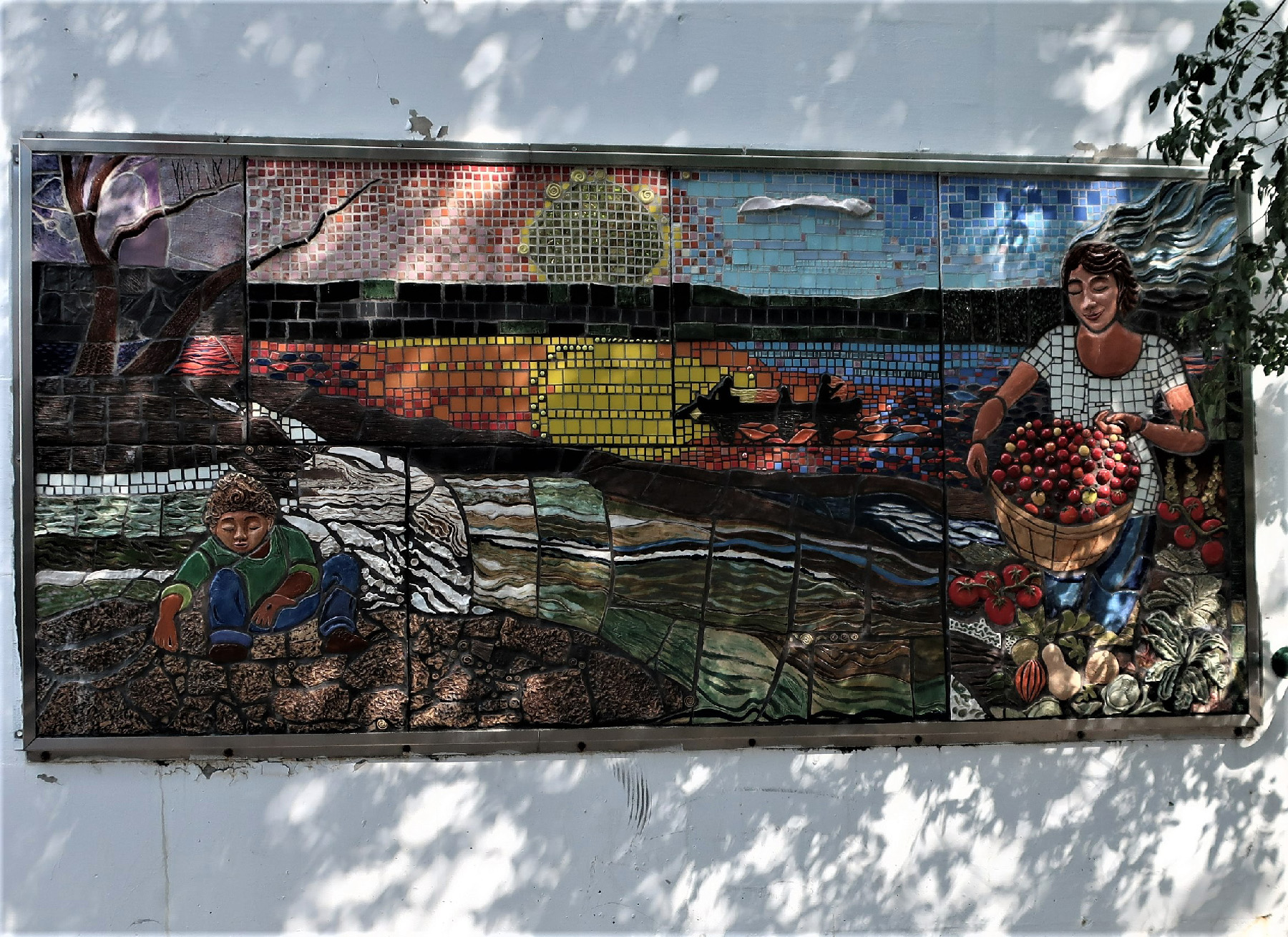 Outdoor art of all kinds abounds in Ithaca, New York.