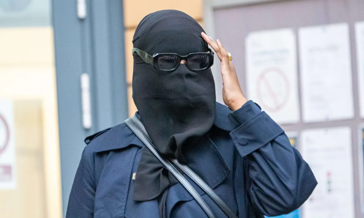 Xahra Saleem leaves Bristol Magistrates' Court on Jan. 3, 2023. (PA)