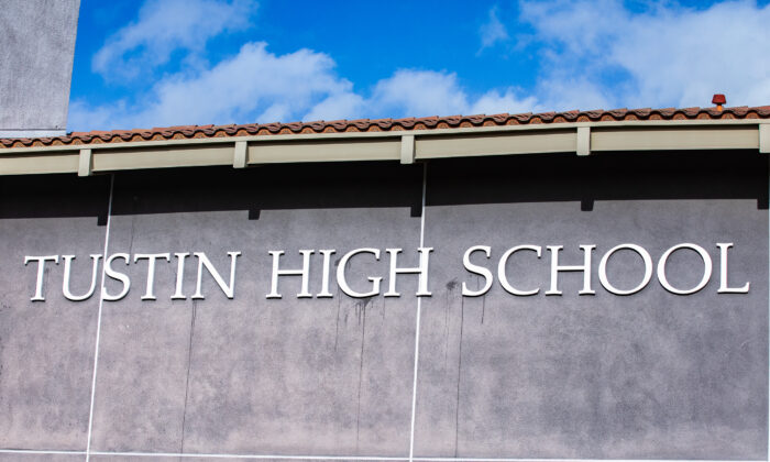 Tustin High School in Tustin, Calif., on Jan. 5, 2023. (John Fredricks/The Epoch Times)
