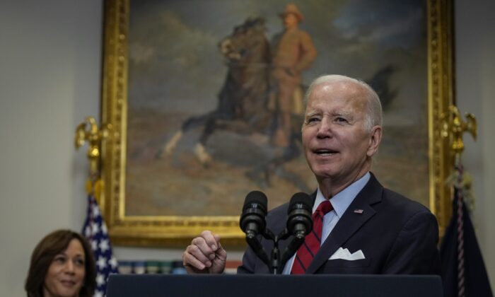 President Joe Biden delivers remarks about border security in Washington on Jan. 5, 2023. (Drew Angerer/Getty Images)