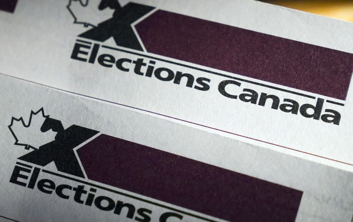 An Elections Canada logo is shown in a file photo. (The Canadian Press/Sean Kilpatrick)
