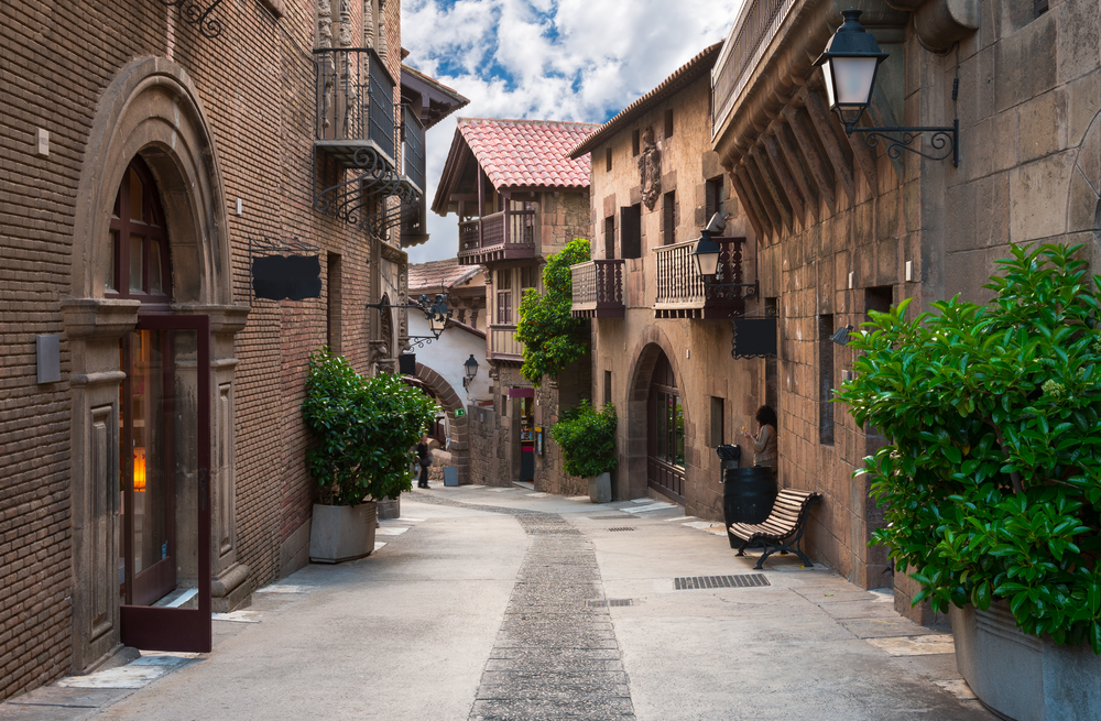 Poble,Espanyol,-,Traditional,Architectures,In,Barcelona,,Spain