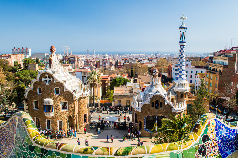 View,Of,The,Entrance,To,The,Park,Guell,By,Antoni