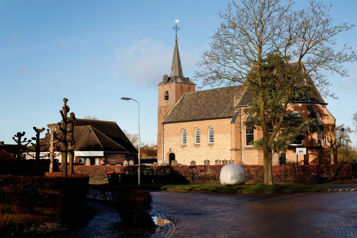 A a street in the Dutch village of Ommeren, Netherlands, on Jan. 6, 2023. (Piroschka van de Wouw/Reuters)