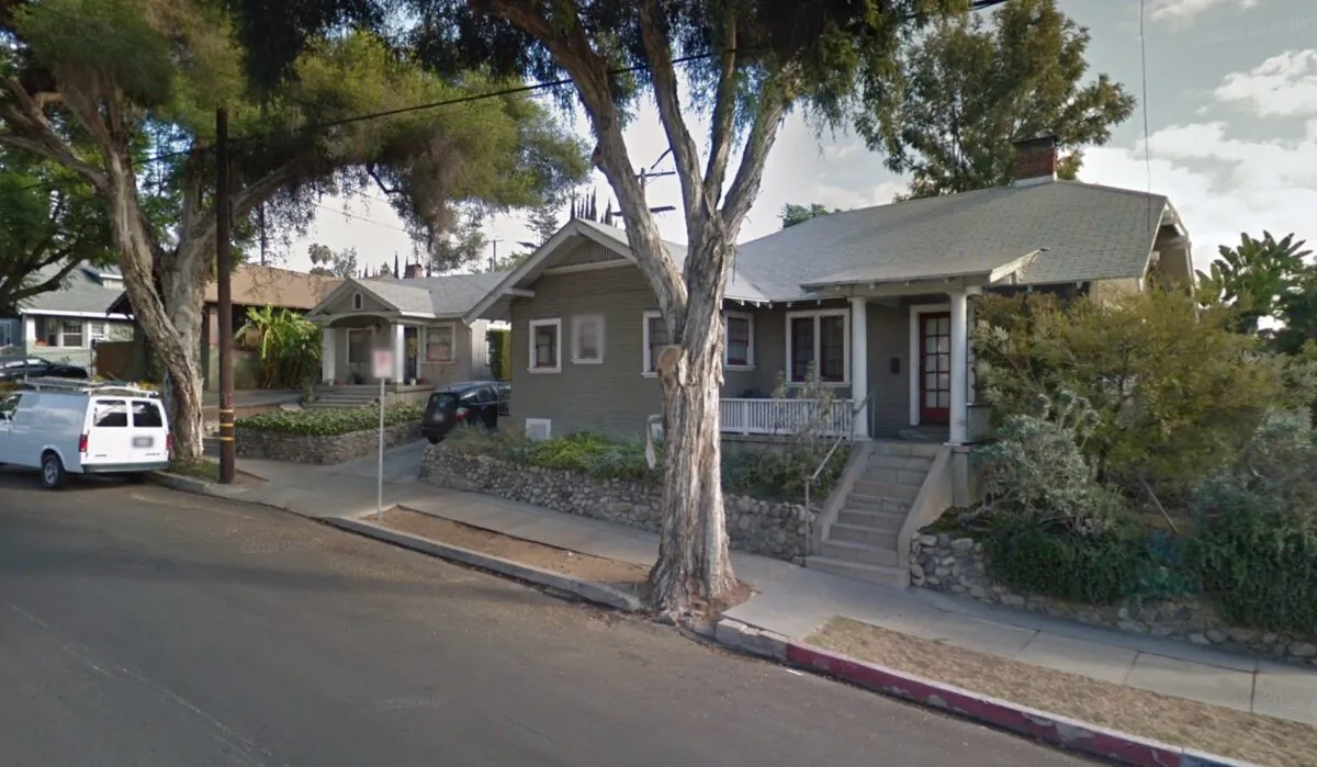 A home in the 900 block of North Avenue 57, near York Boulevard in Highland Park, Calif. (Screenshot via Google Street View)