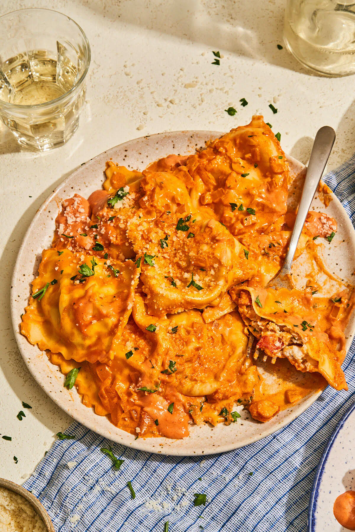 You can make restaurant-quality lobster ravioli at home. (Laura Rege/TNS)