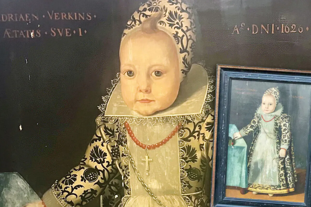 400-Year-Old Painting of Rich Child Found Hidden Away in a Cottage ...