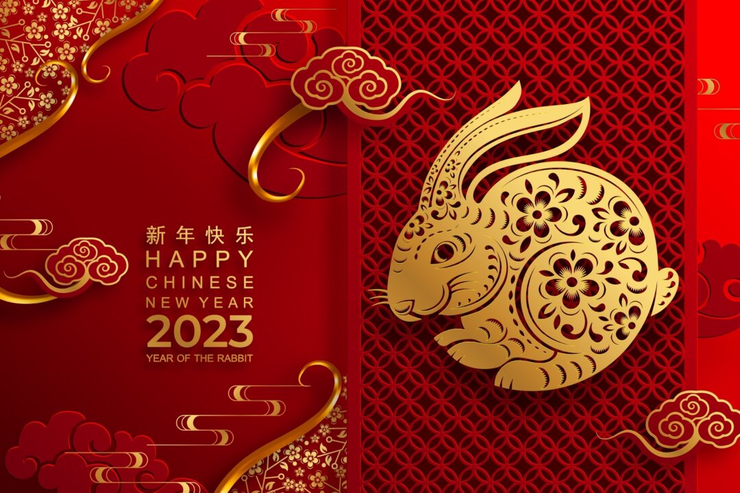 Chinese New Year 2023, year of the rabbit. (Siam Vector/Shutterstock)