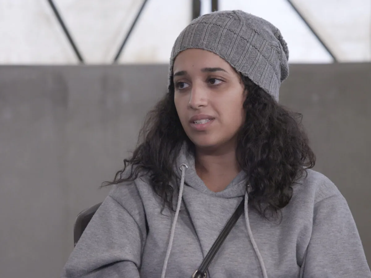 Hoda Muthana talks during an interview in Roj detention camp in Syria where she is being held by U.S.-allied Kurdish forces on Nov. 9, 2022. (The News Movement/AP Photo)