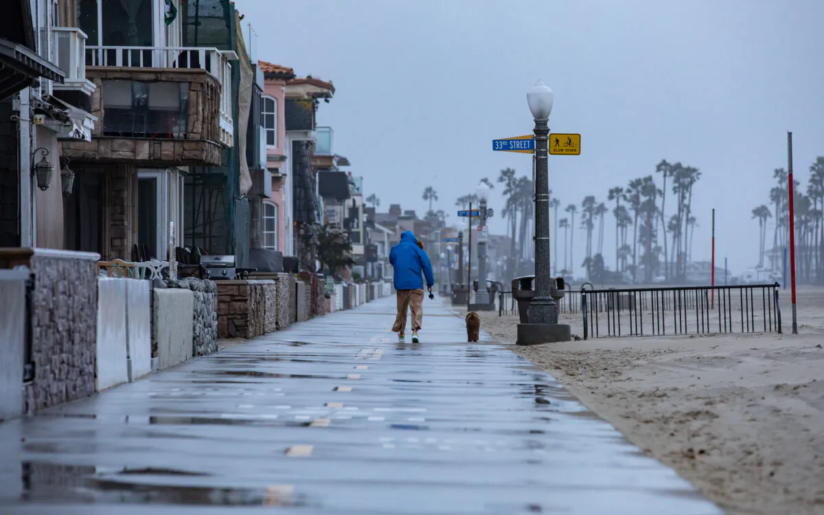 Rain in Southern California on Jan. 5, 2023. (John Fredricks/The Epoch Times)