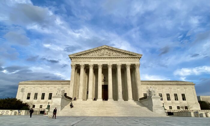 The U.S. Supreme Court in Washington, D.C. on Mar. 10, 2020. (Jan Jekielek/The Epoch Times)