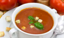 Fire-Roasted Tomato and Eggplant Soup Is an Updated Take on a Childhood Favorite