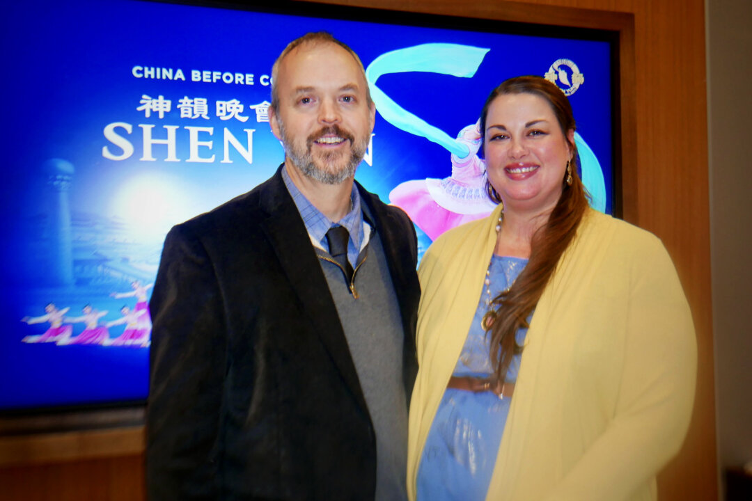Eric and Elaine Harrah attended Shen Yun Performing Arts at the ETSU Martin Center for the Arts on Jan. 10, 2023. (Sherry Dong/The Epoch Times)