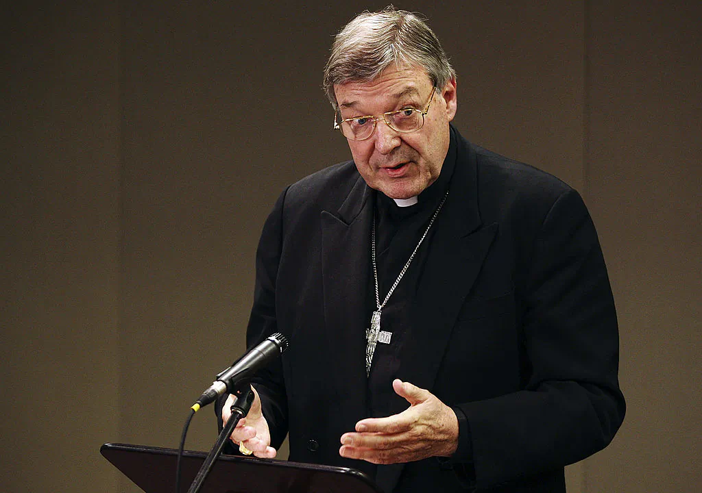 The Archbishop Of Sydney, Cardinal George Pell addresses the media during a press conference ahead of World Youth Day Sydney 08, at the Polding Centre on July 8, 2008 in Sydney, Australia. (Brendon Thorne/Getty Images)