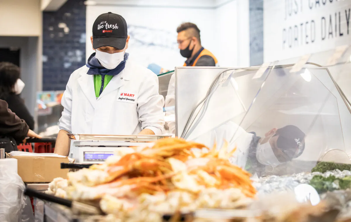 H Mart opens a new location in Irvine, Calif., on Jan. 11, 2023. (John Fredricks/The Epoch Times)