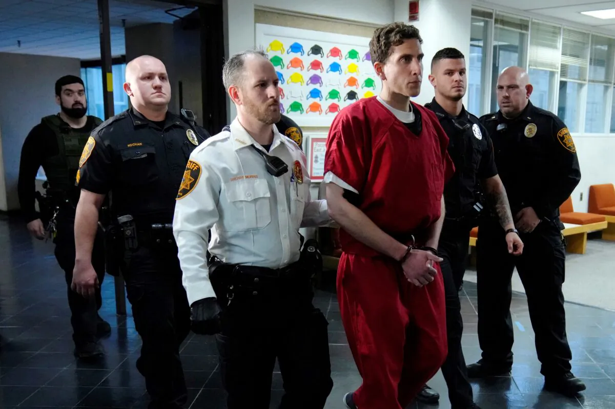 Bryan Kohberger, who is accused of killing four University of Idaho students, leaves after an extradition hearing at the Monroe County Courthouse in Stroudsburg, Pa., on Jan. 3, 2023. (Matt Rourke, Pool/AP Photo)