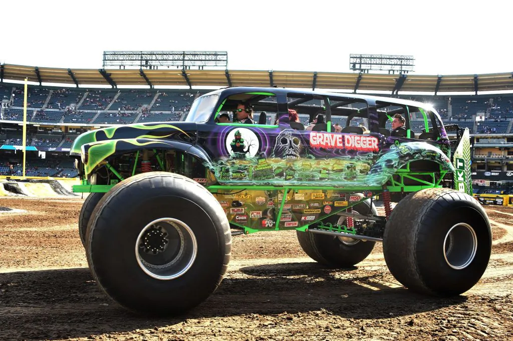 A general view of atmosphere at the Monster Jam Celebrity Event at Angel Stadium in Anaheim, Calif., on Feb. 23, 2020. (Gregg DeGuire/Getty Images for Feld Entertainment Inc.)