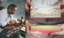 World’s Last Working Fore-Edge Painter Creates ‘Vanishing’ Images on the Gilded Pages of Books