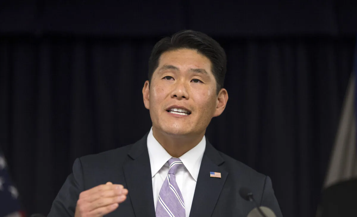 United States Attorney Robert Hur speaks at a news conference at the U.S. Attorney's Office, on Sept. 19, 2018 in Baltimore, MD. (Zach Gibson/Getty Images)