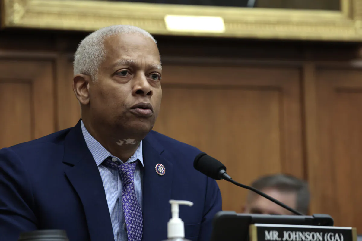 Rep. Hank Johnson (D-Ga.) speaks during a House Judiciary Committee mark up hearing in the Rayburn House Office Building in Washington on June 2, 2022. (Anna Moneymaker/Getty Images)