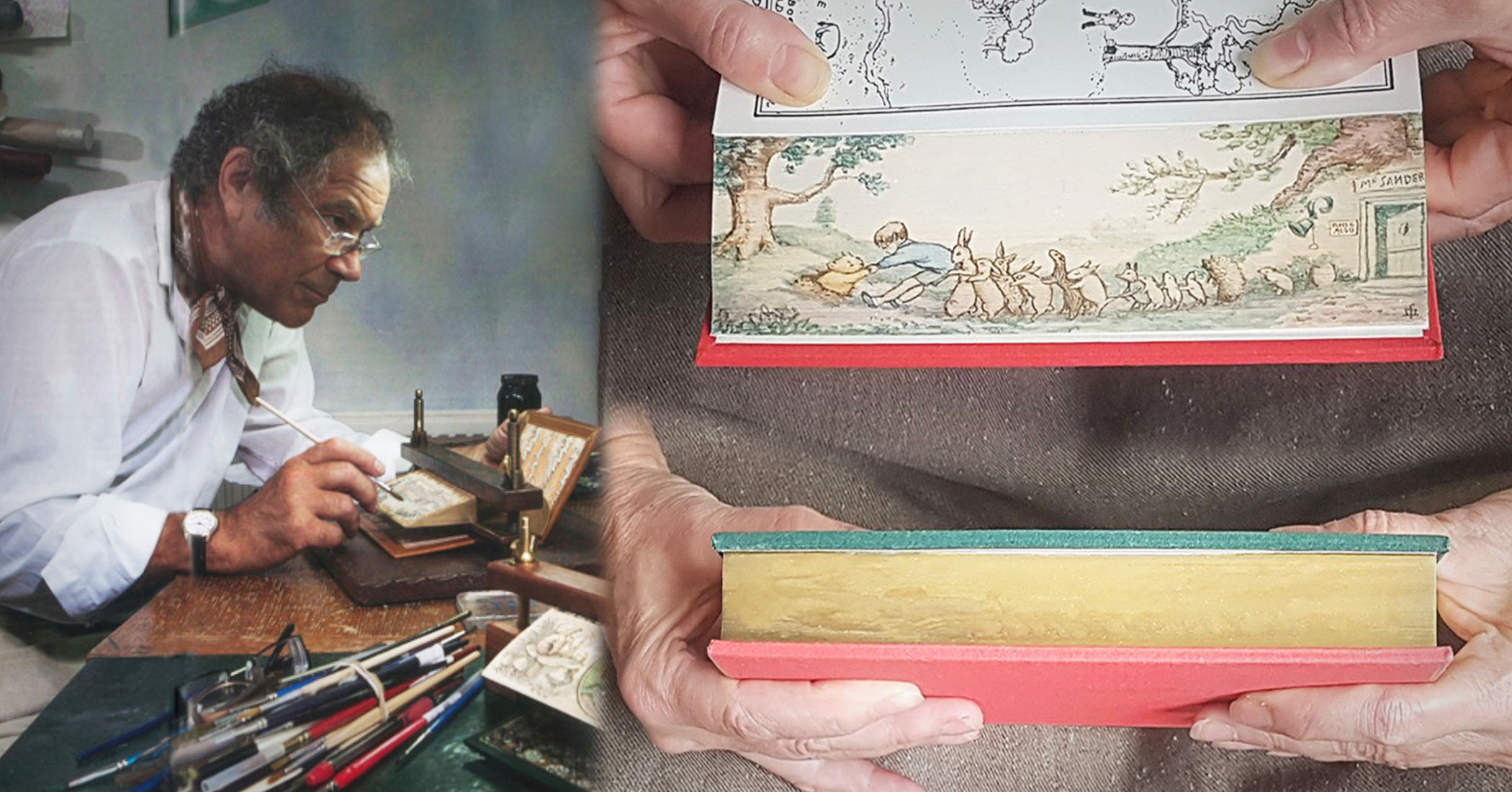 World’s Last Working ForeEdge Painter Creates ‘Vanishing’ Images on