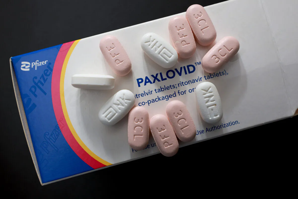 Pfizer's Paxlovid is displayed in Pembroke Pines, Florida, on July 7, 2022. (Joe Raedle/Getty Images)
