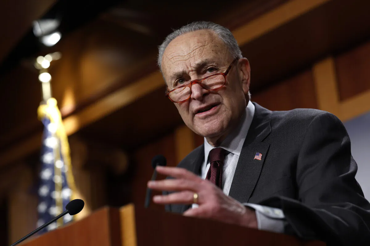 Senate Majority Leader Chuck Schumer (D-N.Y.) in Washington on Dec. 22, 2022. (Anna Moneymaker/Getty Images)