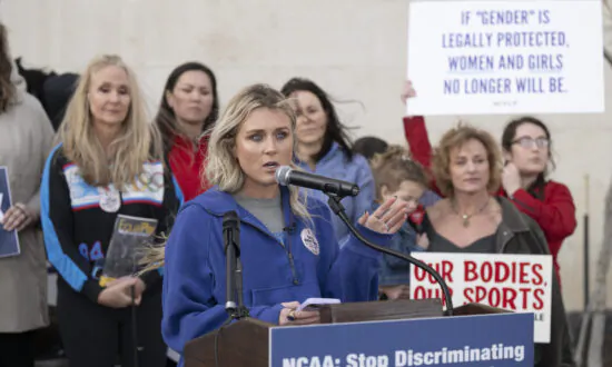 Demonstrators Protest NCAA’s Transgender Athlete Inclusion