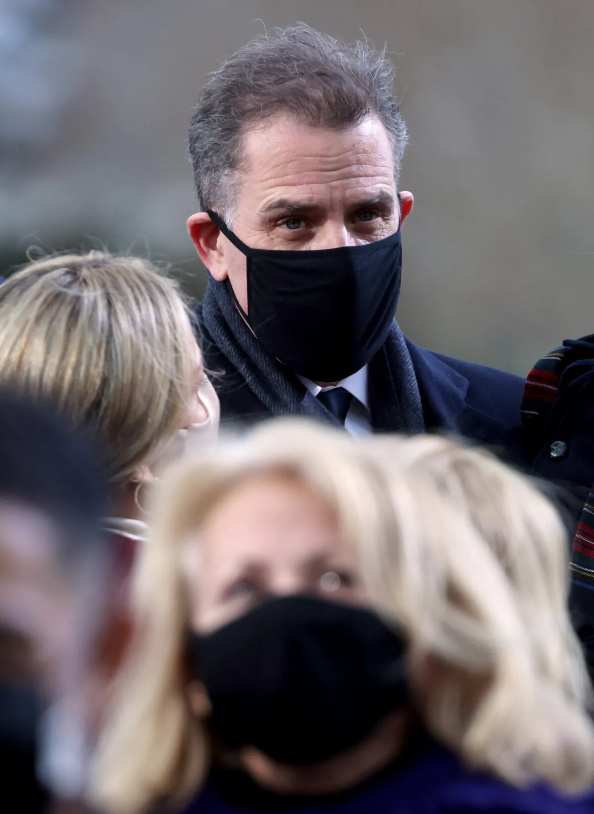 Hunter Biden arrives for the inauguration of President-elect Joe Biden on the West Front of the U.S. Capitol in Washington, on Jan. 20, 2021. (Jonathan Ernst-Pool/Getty Images)