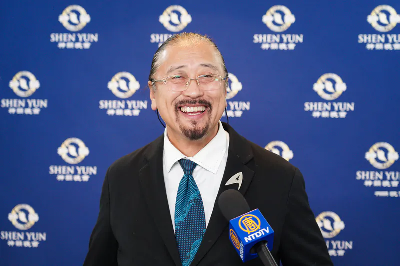 Mr. Simakura Syuya, the president of a local hospital, attends Shen Yun Performing Arts at the Kamakura Performing Art Center in Kamakura, Japan, on Jan. 14, 2023. (Annie Gong/The Epoch Times)